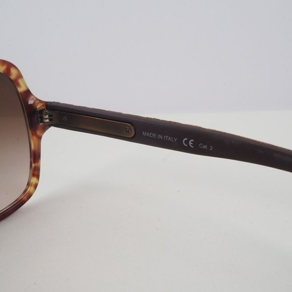 BOTTEGAVENETA  Intrecciato sunglasses Brown Platstick/leather - Picture 10 of 10